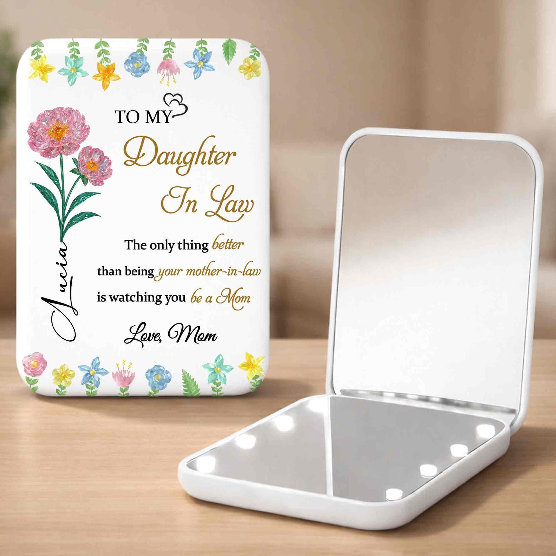 To My Daughter In Law The Only Thing Better Watching You Be A Mom Flower