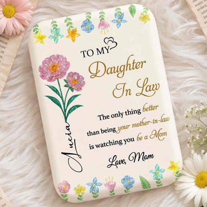 To My Daughter In Law The Only Thing Better Watching You Be A Mom Flower