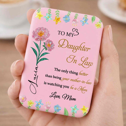 To My Daughter In Law The Only Thing Better Watching You Be A Mom Flower