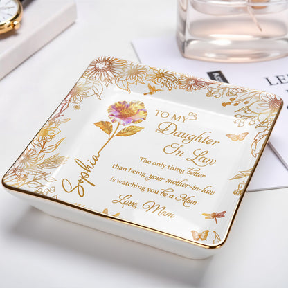 To My Daughter In Law, Flowers and Butterfly Design