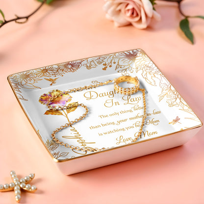 To My Daughter In Law, Flowers and Butterfly Design