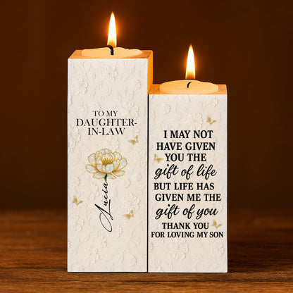 To My Daughter-In-Law, Thank You For Loving My Son, Flower