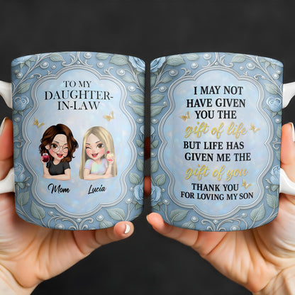 Gift Of You Thank You For Loving My Son Floral Elements