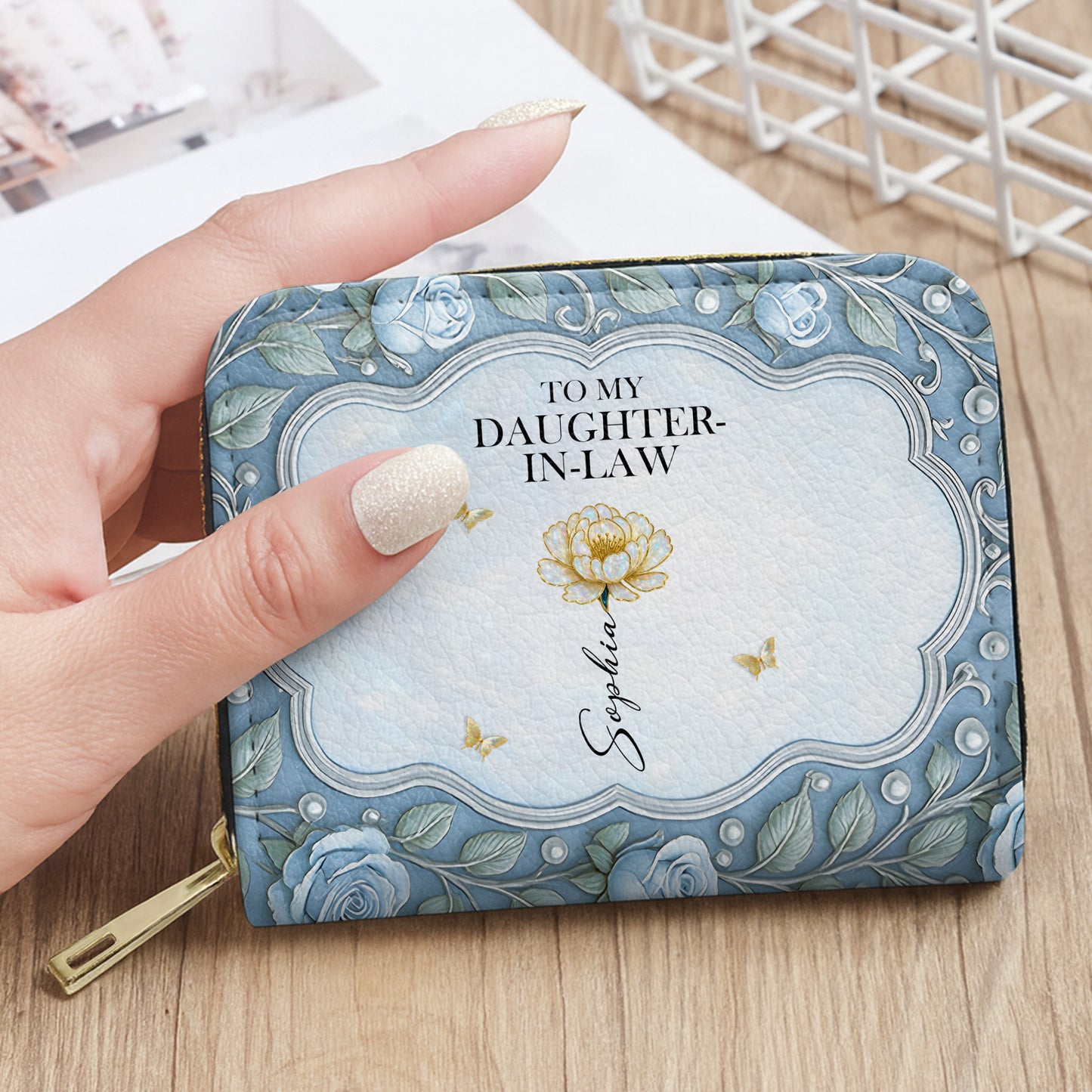 To My Daughter-In-Law, Roses And Hearts Design