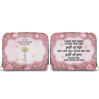 To My Daughter-In-Law, Roses And Hearts Design