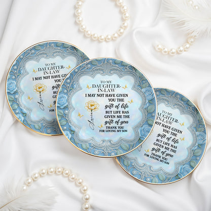 To My Daughter-In-Law, Thank You For Loving My Son Roses and Butterfly Design