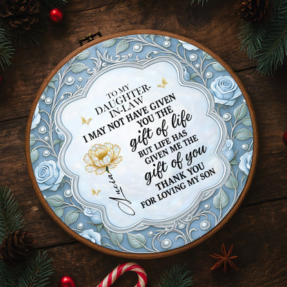 Gift Of Life Message To Daughter-In-Law With Flowers