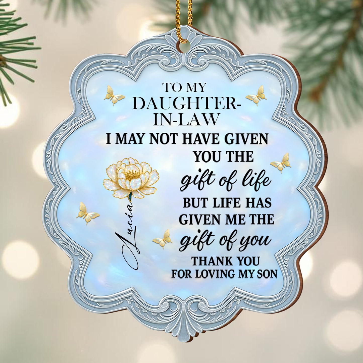 To My Daughter-In-Law, Thank You For Loving My Son