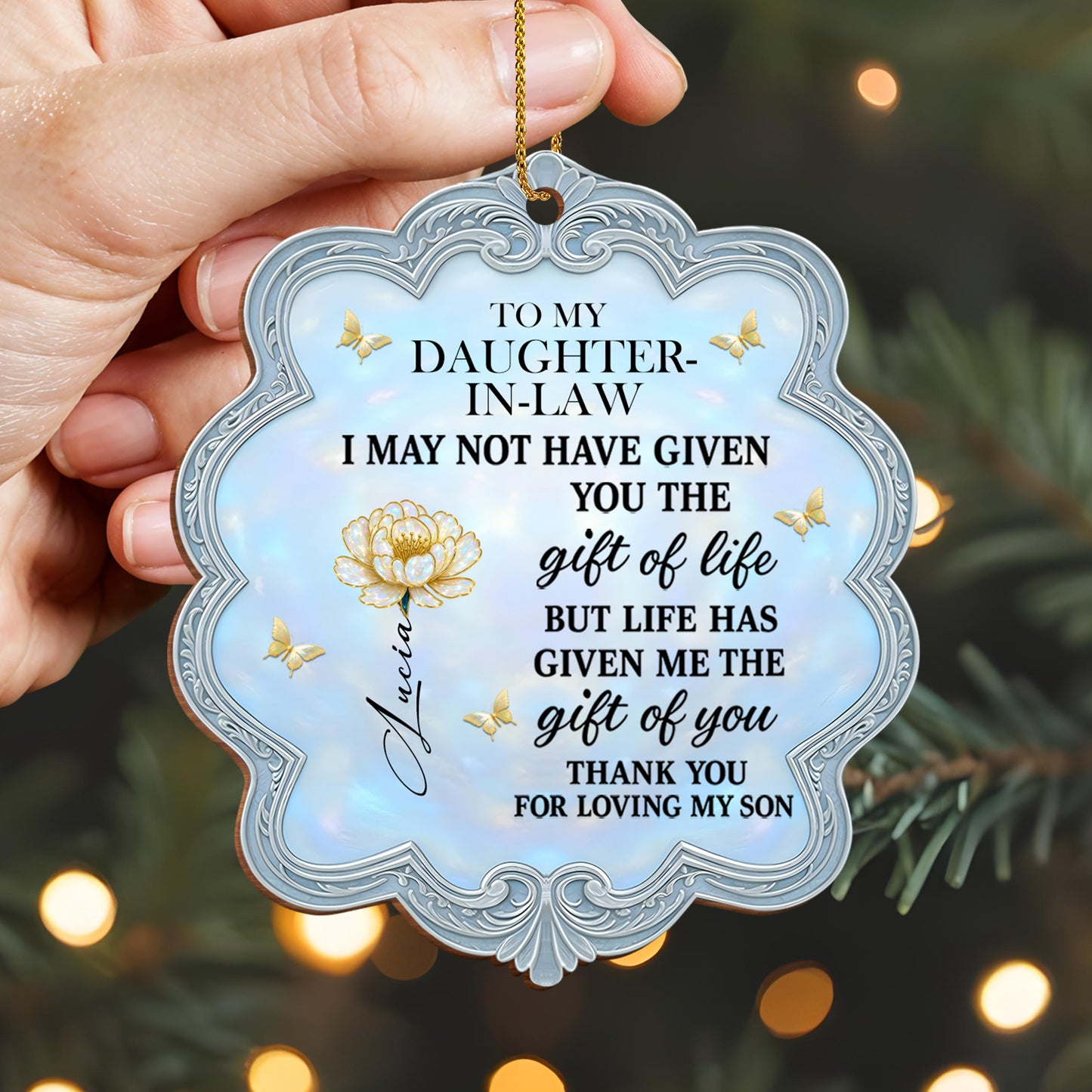 To My Daughter-In-Law, Thank You For Loving My Son