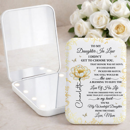 To My Daughter In Law I Did Not Get To Choose You Flower And Butterfly