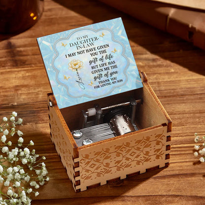 To My Daughter-In-Law Thank You For Loving My Son