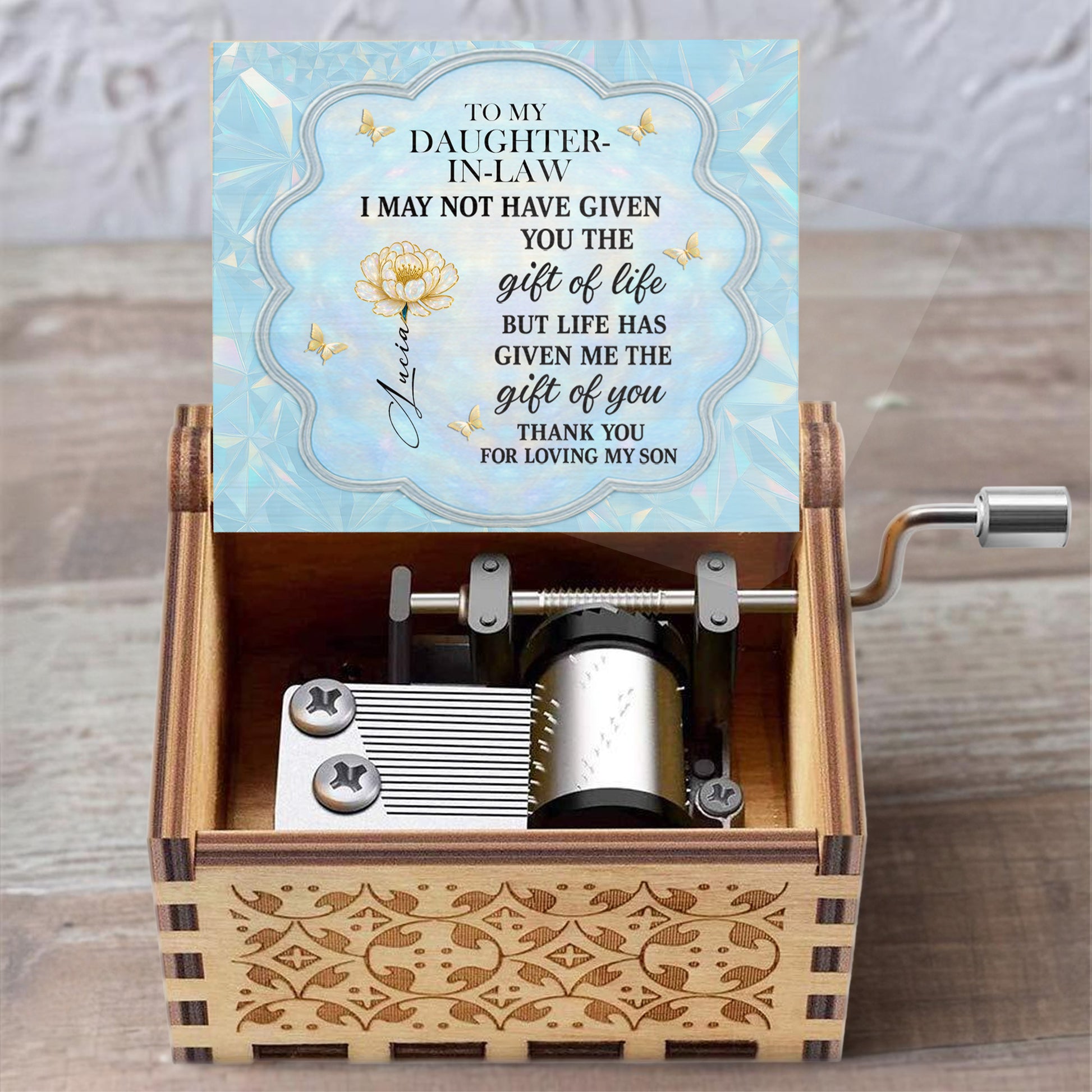 To My Daughter-In-Law Thank You For Loving My Son