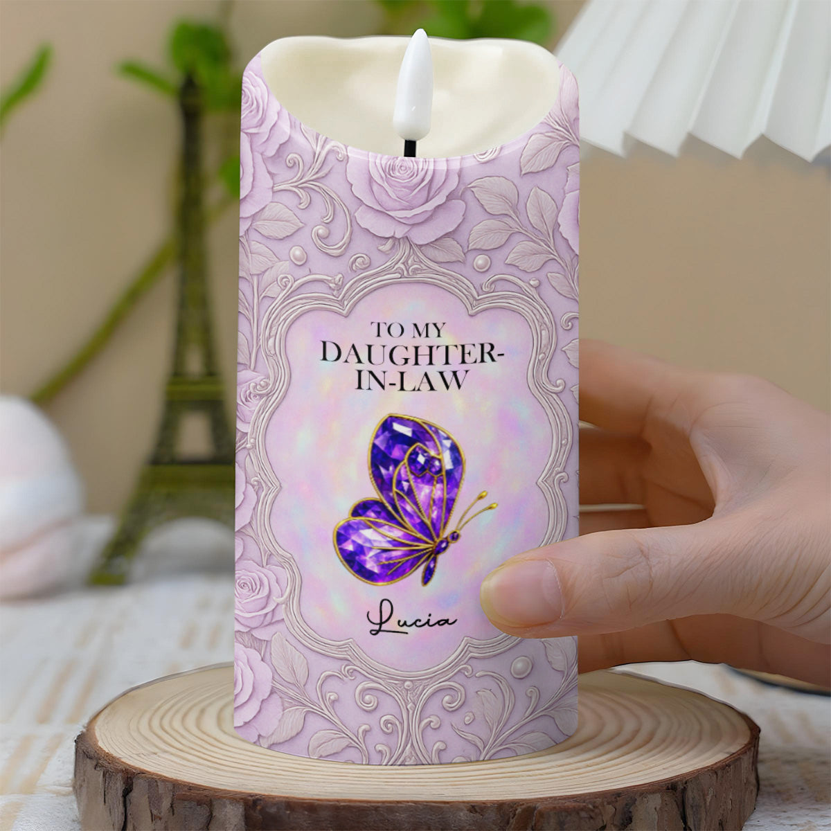 To My Daughter-In-Law, Gift Of Life, Butterfly And Floral Design