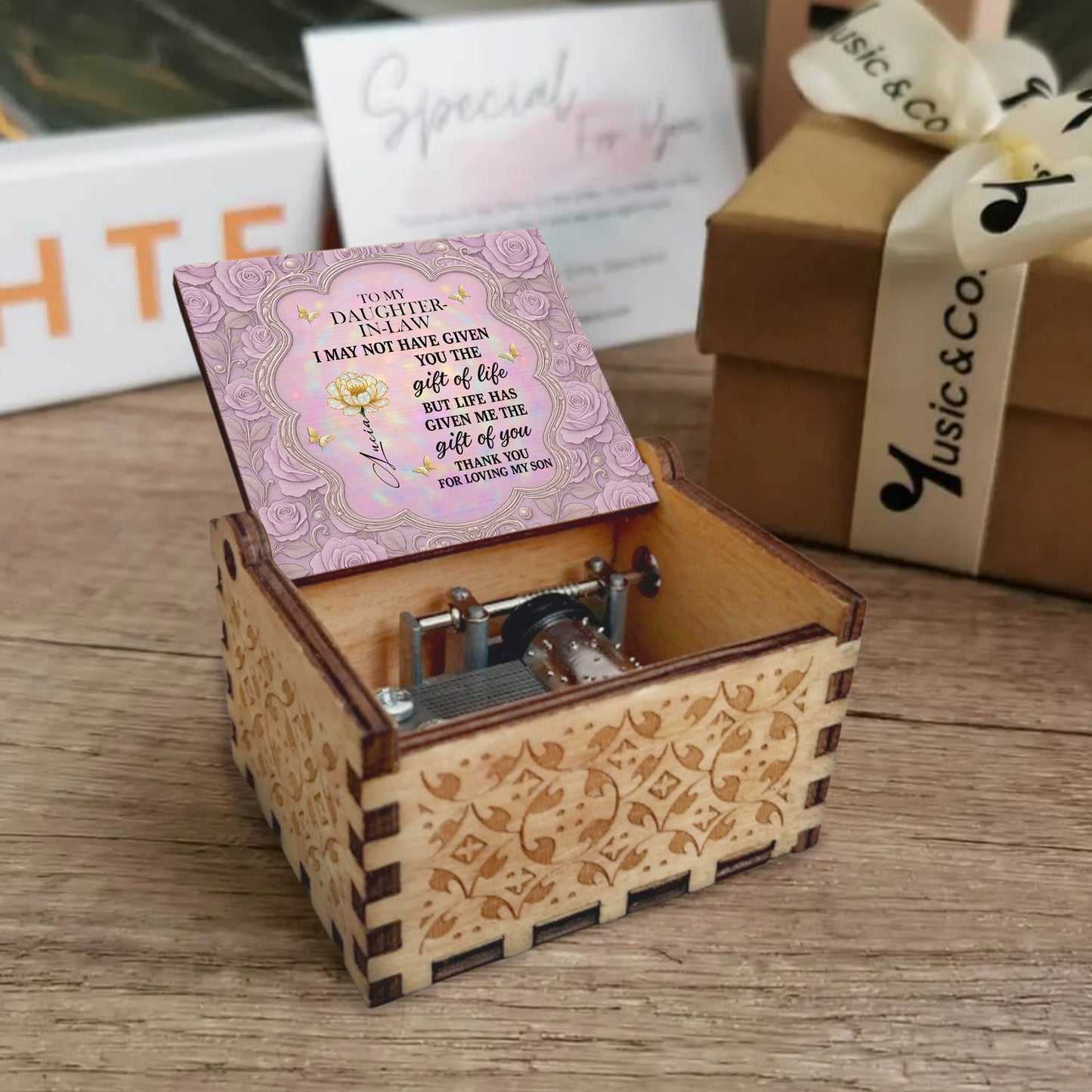 To My Daughter-In-Law, Roses And Butterfly Design