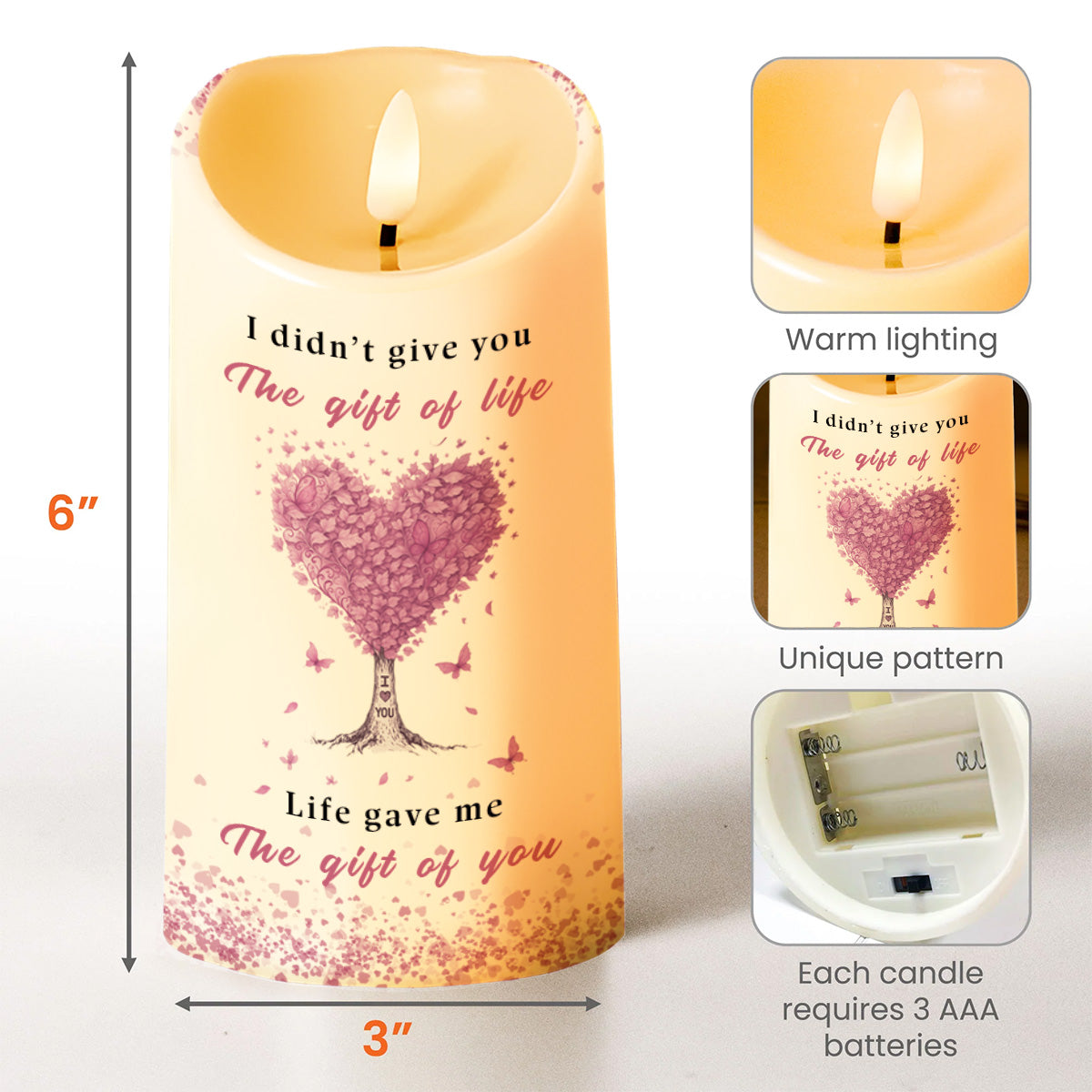 To My Daughter-in-Law, Heart Tree and Butterflies