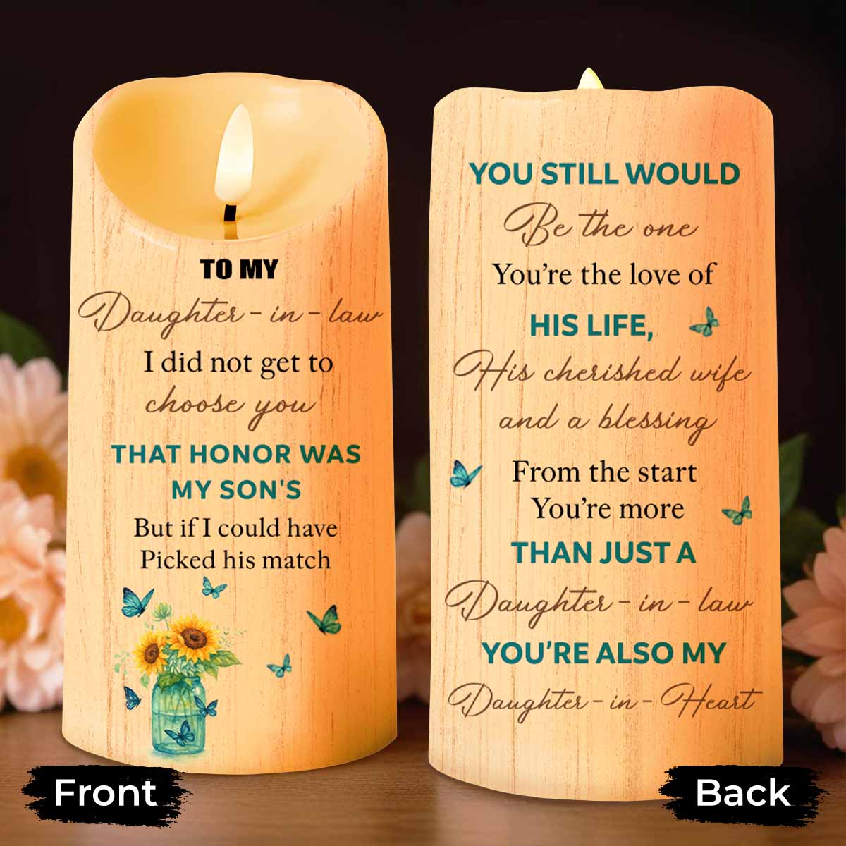 To My Daughter-In-Law, Butterflies and Flowers