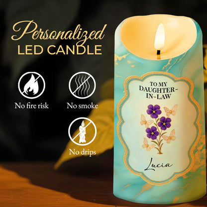 Thank You For Loving My Son, Marbled Design, Flowers