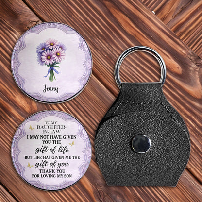 To My Daughter-In-Law, Thank You For Loving My Son, Flowers