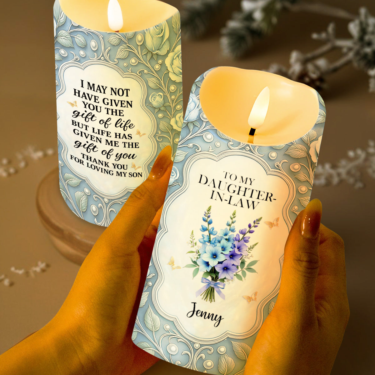 To My Daughter-In-Law, Gift Of Life, Flowers And Butterflies