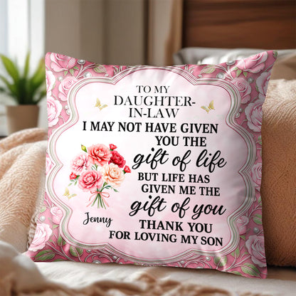 To My Daughter-In-Law, The Gift Of You, Flowers And Butterflies