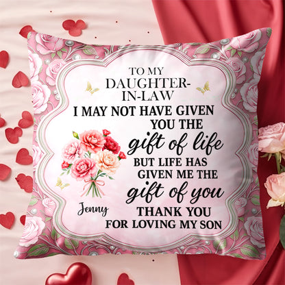 To My Daughter-In-Law, The Gift Of You, Flowers And Butterflies