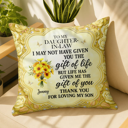 To My Daughter-In-Law, The Gift Of You, Flowers And Butterflies