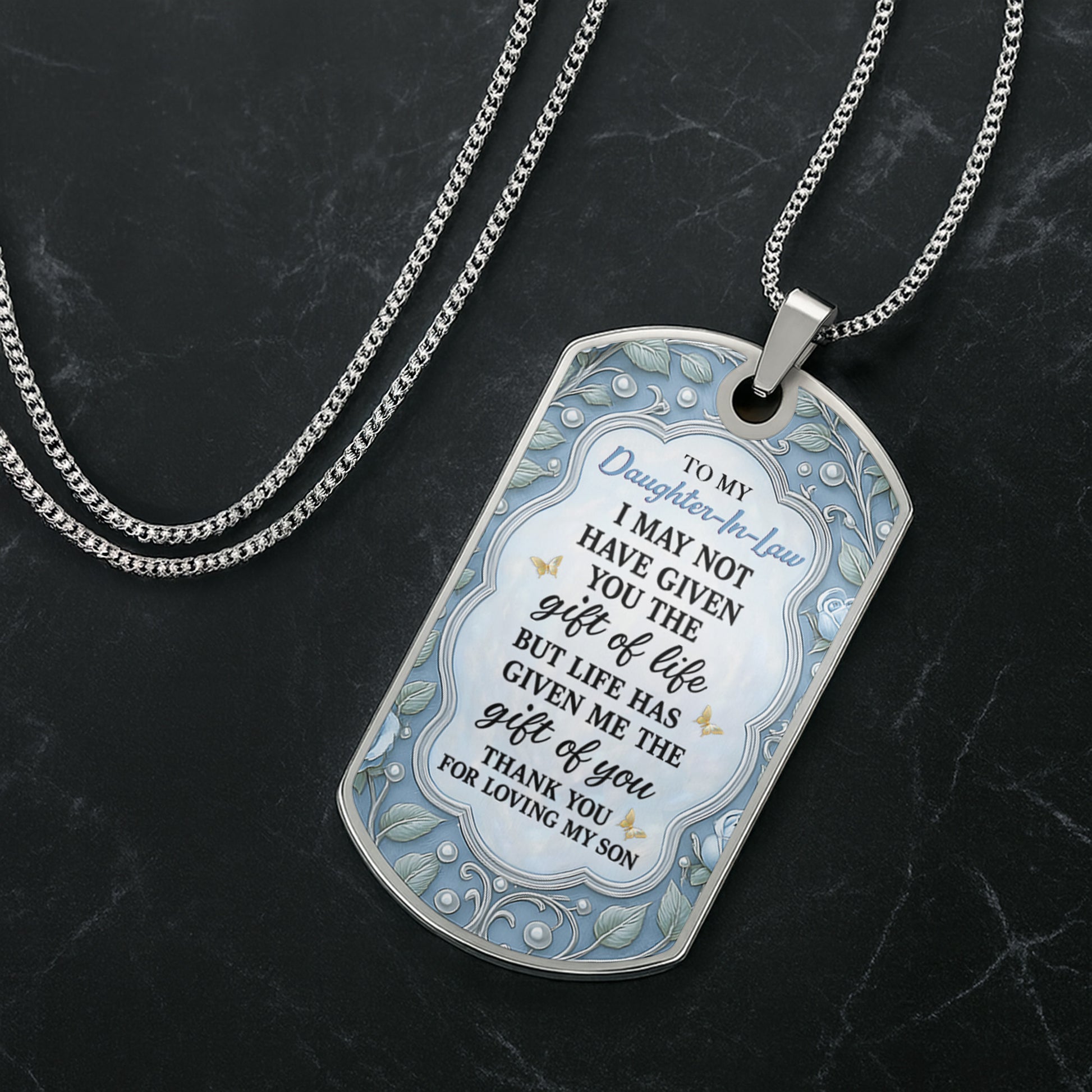 To My Daughter-In-Law, Life Has Given Me The Gift Of You, Floral Patterns