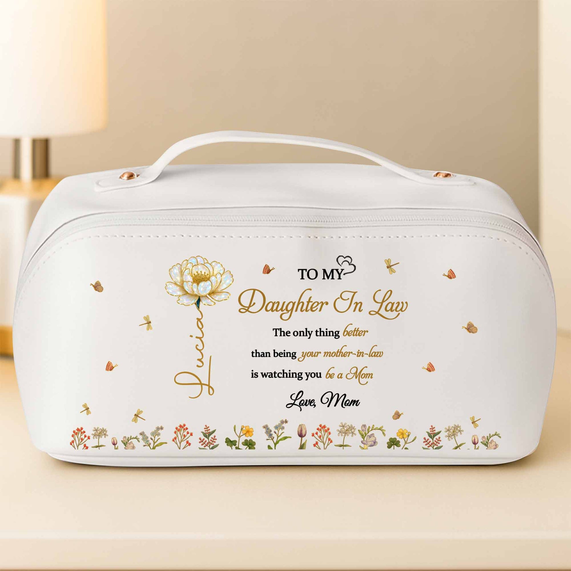 To My Daughter In Law, Flowers And Butterfly Design