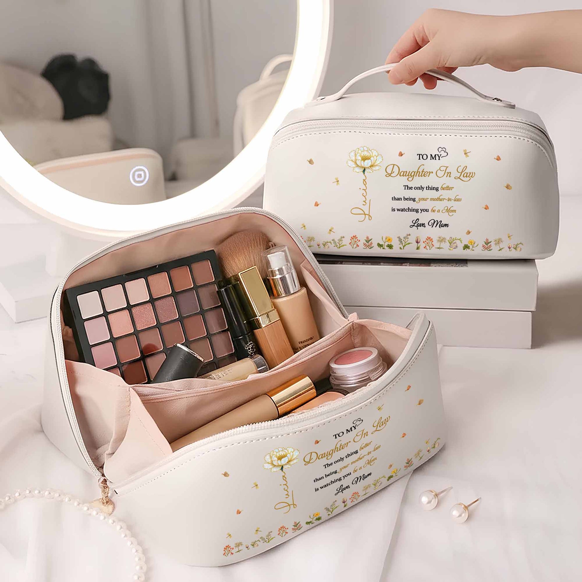 To My Daughter In Law, Flowers And Butterfly Design