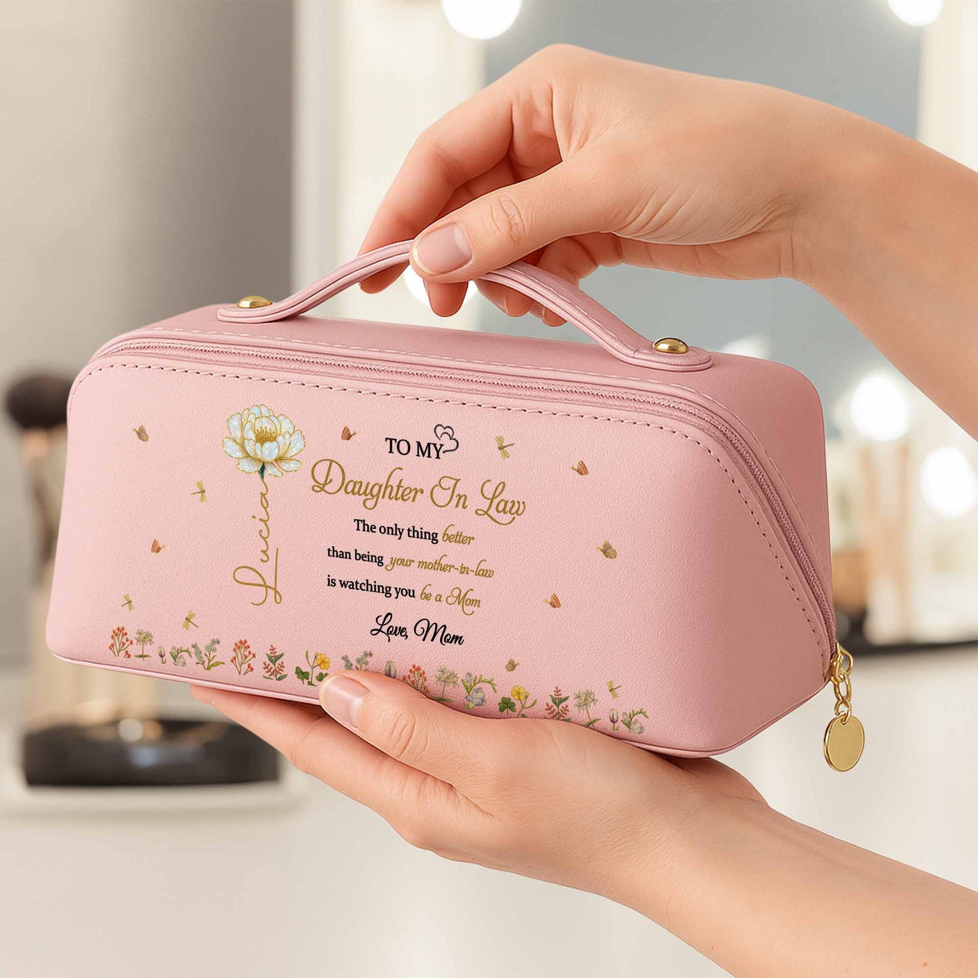 To My Daughter In Law, Flowers And Butterfly Design