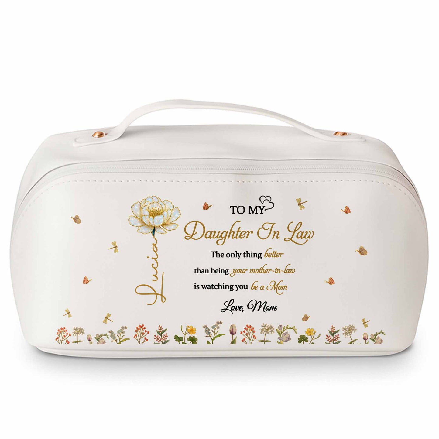 To My Daughter In Law, Flowers And Butterfly Design