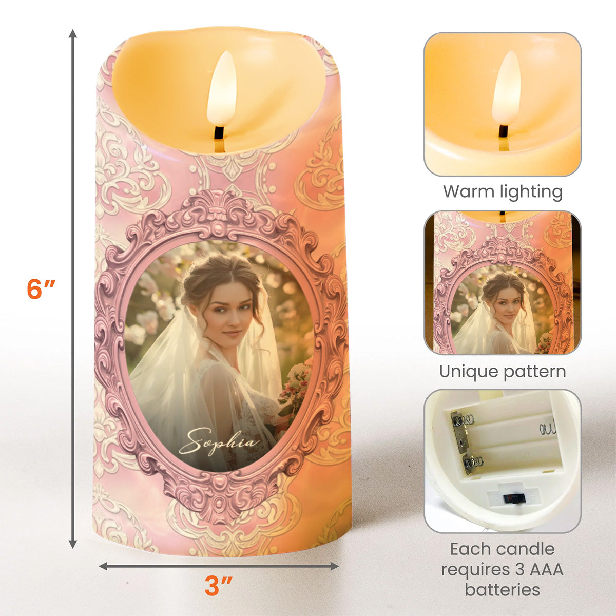 Gift Of Life, Floral Pattern and Photo Frame