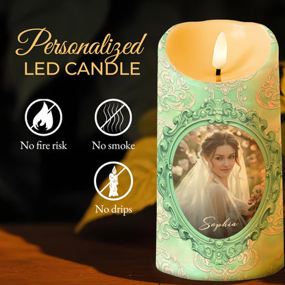 Gift Of Life, Floral Pattern and Photo Frame