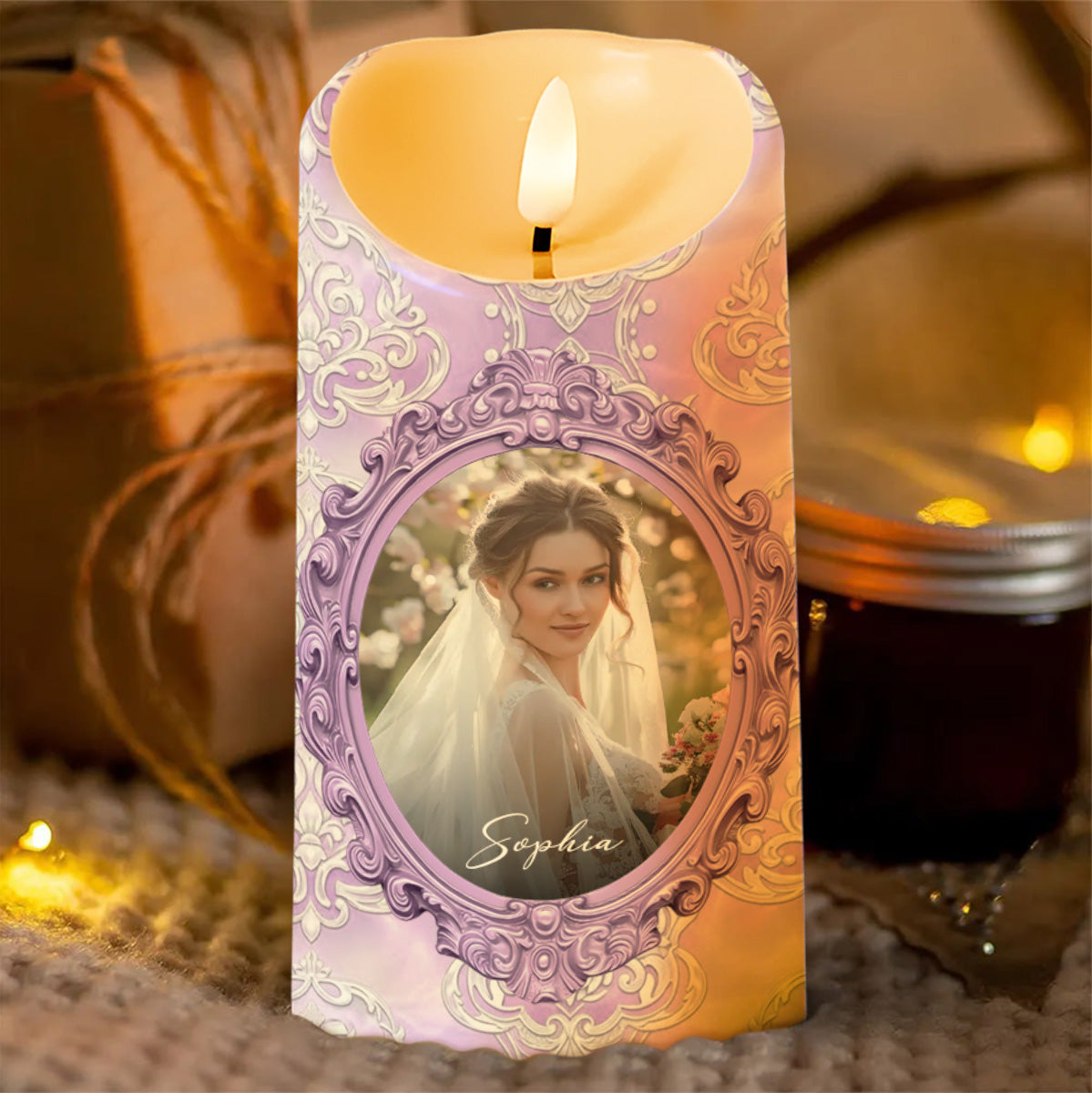 Gift Of Life, Floral Pattern and Photo Frame