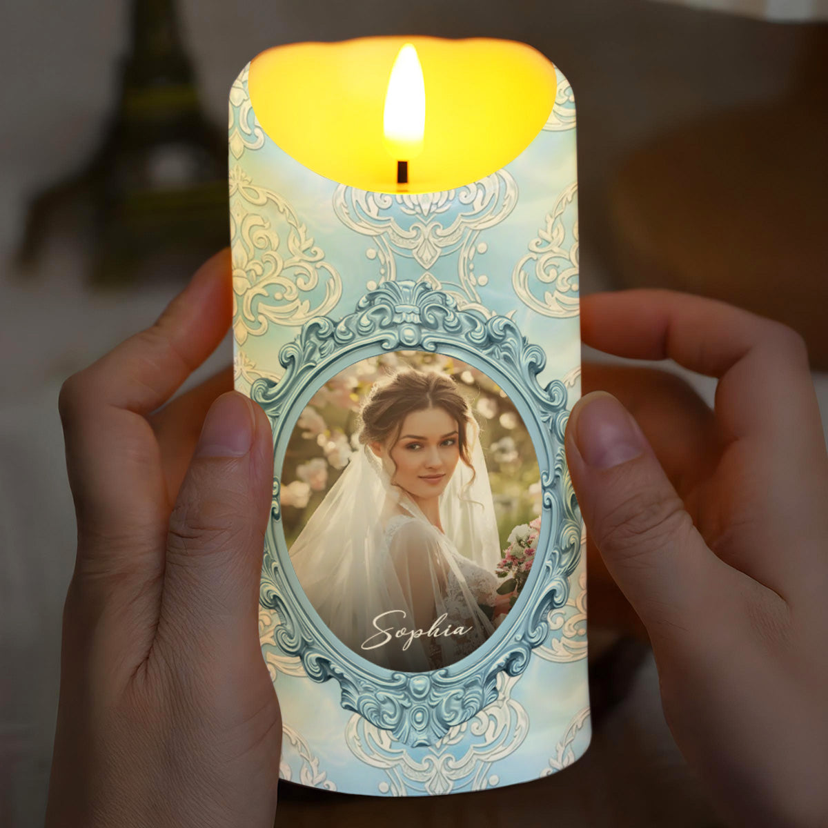 Gift Of Life, Floral Pattern and Photo Frame