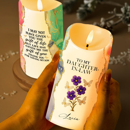 Gift Of Life, Thank You For Loving My Son, Flowers And Butterflies Design