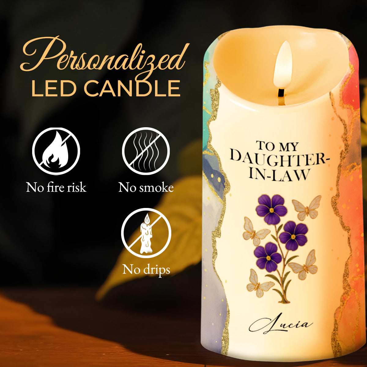 Gift Of Life, Thank You For Loving My Son, Flowers And Butterflies Design