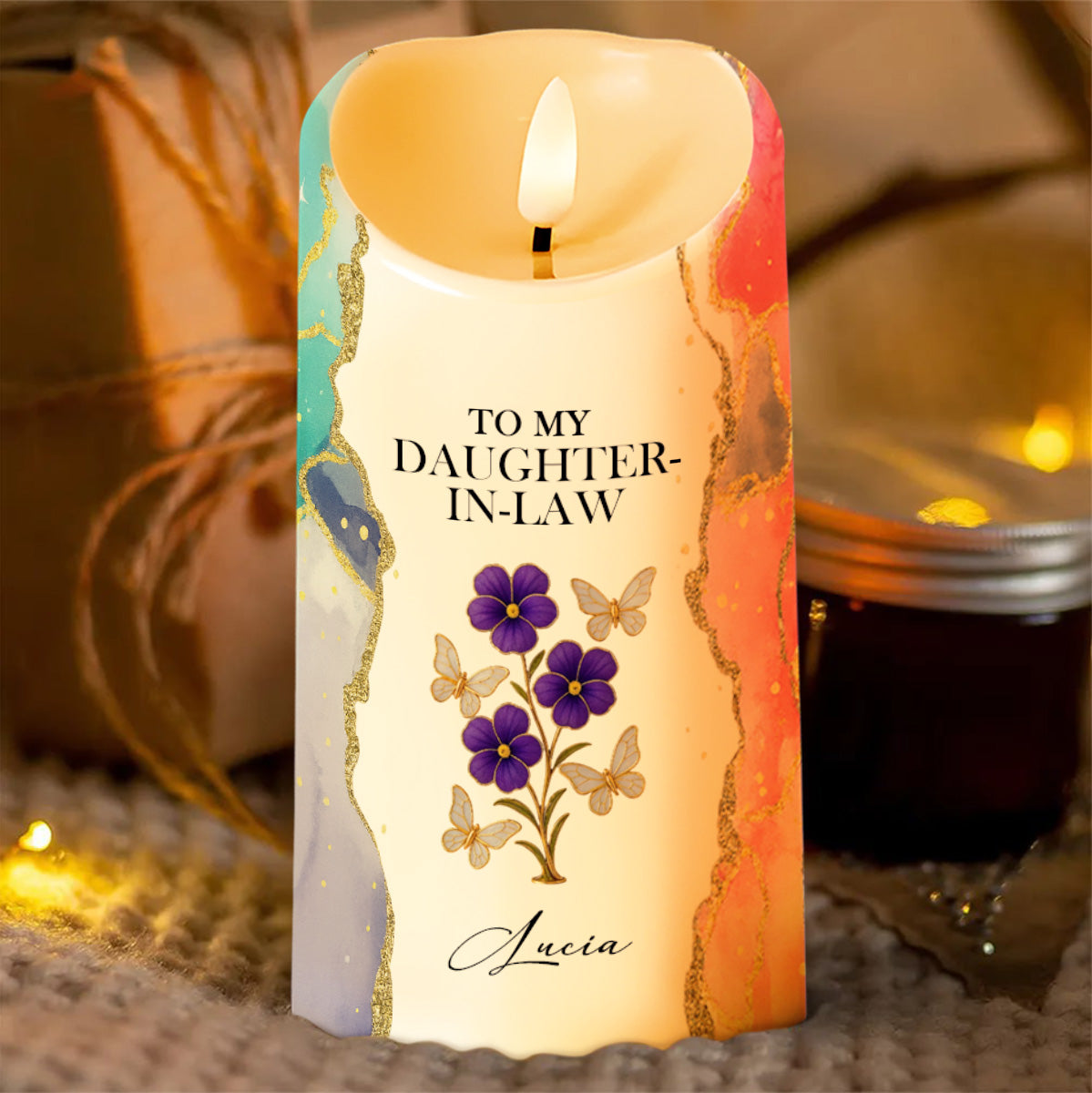 Gift Of Life, Thank You For Loving My Son, Flowers And Butterflies Design