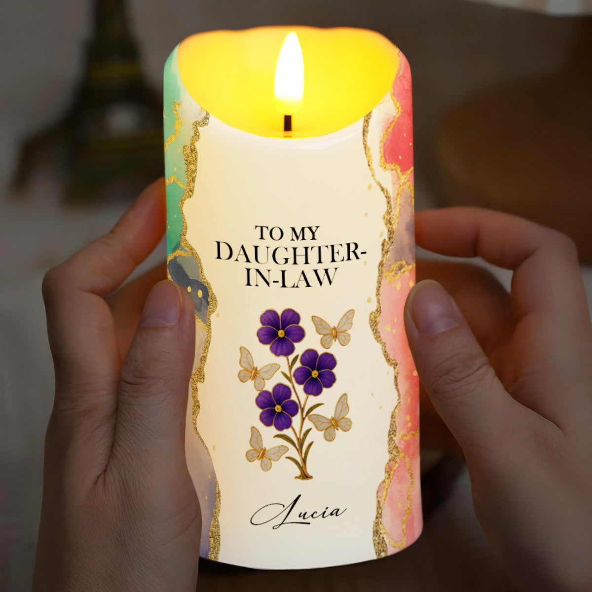 Gift Of Life, Thank You For Loving My Son, Flowers And Butterflies Design