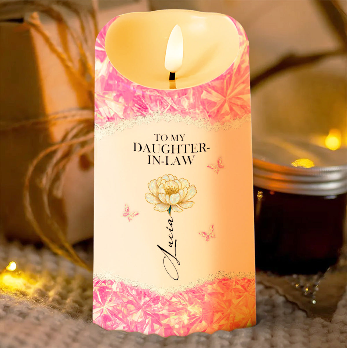 To My Daughter-In-Law, Flower And Butterflies