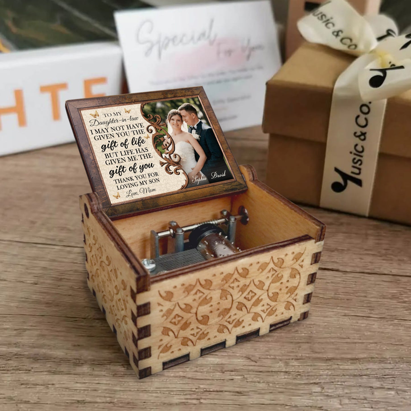 Gift Of You Swirl Patterns And Leaves Enclosure