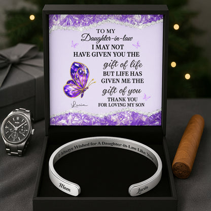 To My Daughter-In-Law, Gift Of Life, Butterfly And Flowers