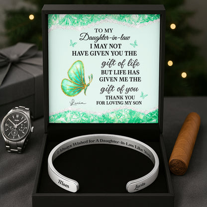 To My Daughter-In-Law, Gift Of Life, Butterfly And Flowers