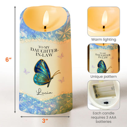 To My Daughter-In-Law, Loving Gift With Butterfly And Flowers