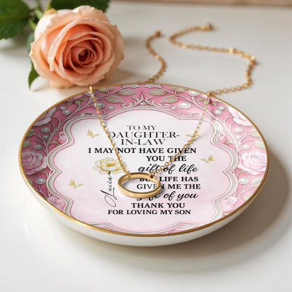 To My Daughter-In-Law, Gift Of Life, Flowers And Butterfly Design