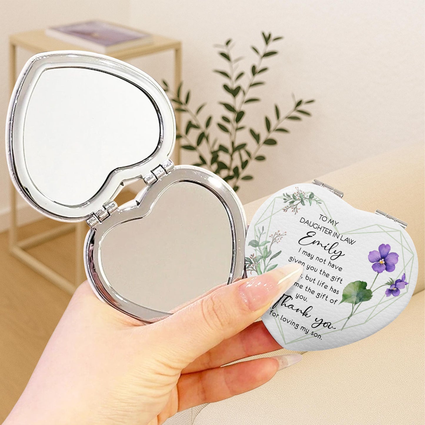 To My Daughter In Law, Flowers And Leaves