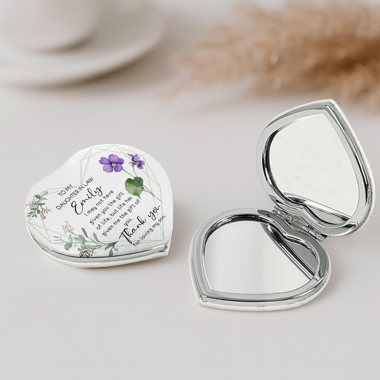 To My Daughter In Law, Flowers And Leaves