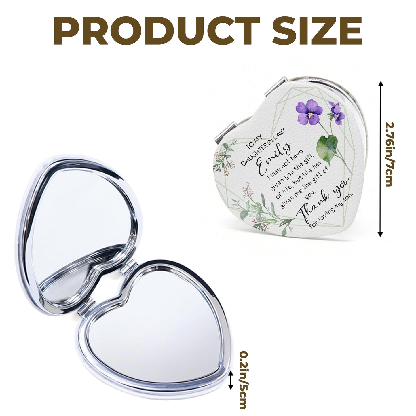 To My Daughter In Law, Flowers And Leaves