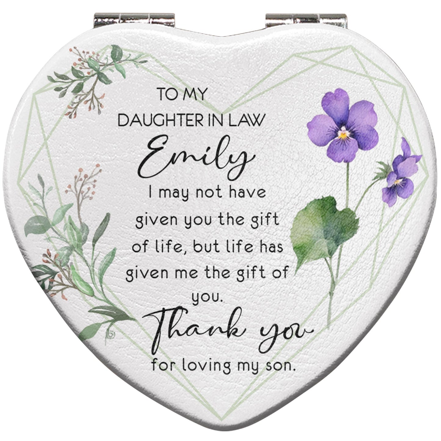 To My Daughter In Law, Flowers And Leaves