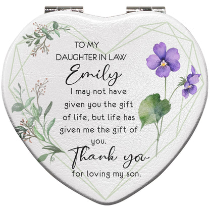 To My Daughter In Law, Flowers And Leaves